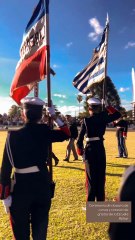 Lacalle Pou en la ceremonia de clausura de cursos y colación de grados de la Escuela Militar