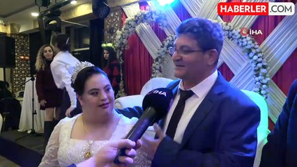 Down Sendromlu Keziban'ın Gelinlik Hayali Gerçekleşti