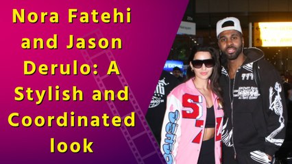 Nora Fatehi With American Singer Jason Derulo Spotted At Mumbai Airport
