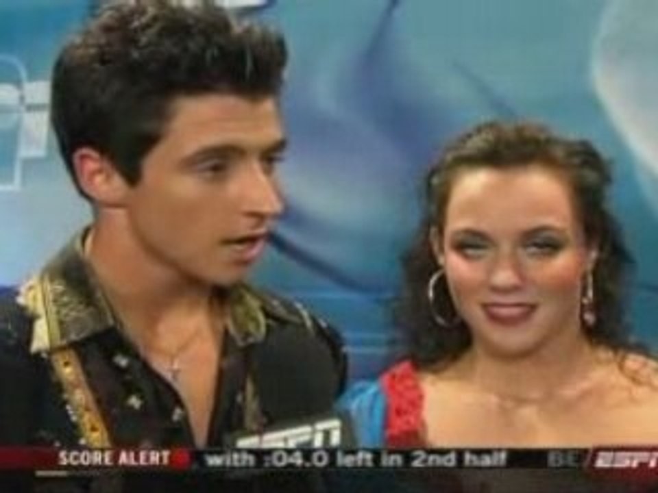 Virtue & Moir OD Interview - 2008 Worlds (ESPN)