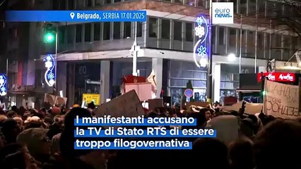Proteste in Serbia: tv di Stato accusata di favoreggiamento del governo