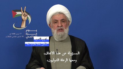 نعيم قاسم يتهم إسرائيل بخرق اتفاق إطلاق النار "مئات" المرات