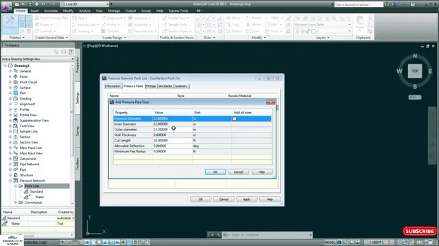 how to Creating a Pressure Network Parts List in civil 3d #autocadcivil3d #autocad #autodesk #Autodesk #civil3d