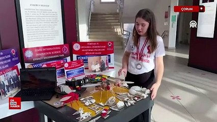 Çorum'da görme engelli öğrenciler için 3 boyutlu eğitim materyali tasarladı