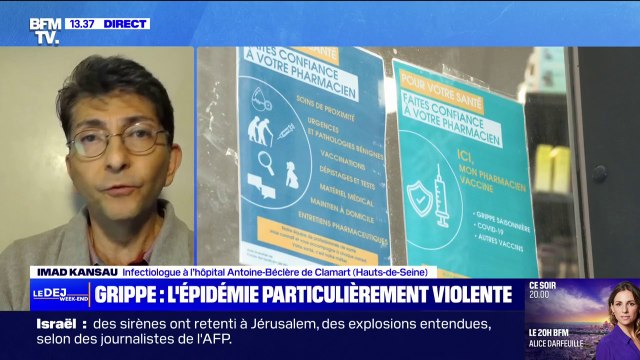 Grippe: “On a eu moins de vaccination cette année, on se retrouve dans une situation où la population est plus fragile”, témoigne l’infectiologue Imad Kansau