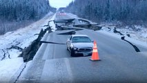 Powerful 7.2 earthquake leaves road destroyed in Alaska