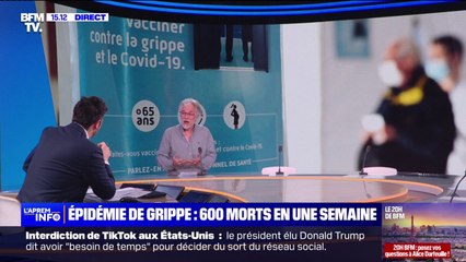 Grippe: "La vaccination n'est pas à la hauteur et" l'épidémie "n'a pas été suffisamment anticipée", estime Frédéric Lapostolle (professeur de médecine d'urgence)