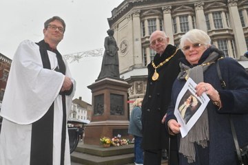 Flowers laid at the Sister Dora statue in Walsall, but who was she?