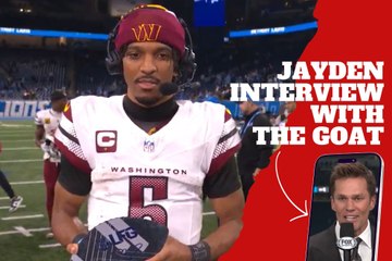 Jayden Daniels Shines as Rookie QB Beats Detroit & Meets GOAT Brady 🏈