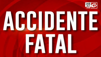 Accidente fatal: choque, muerte y conmoción