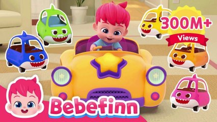 Run Away Baby Car! 🚗 Baby Shark Doo Doo Doo | Bebefinn Kids Songs & Nursery Rhymes