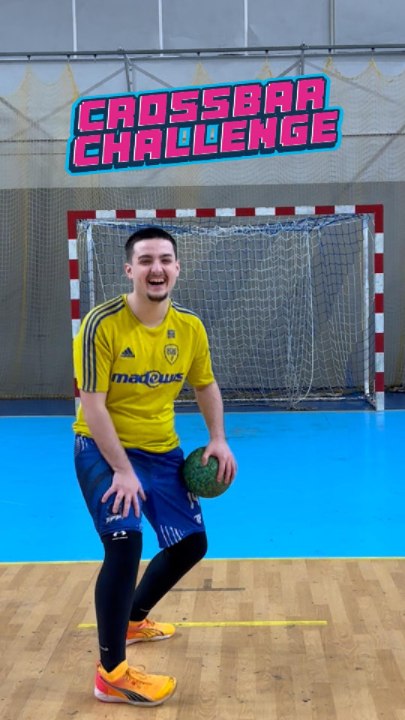 Crossbar Challenge !! 👀✅❌ #Handball #HandballPlayer #Challenge #EPHB