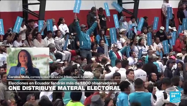 Informe desde Guayaquil: CNE inicia distribución de papeletas electorales de cara a presidenciales
