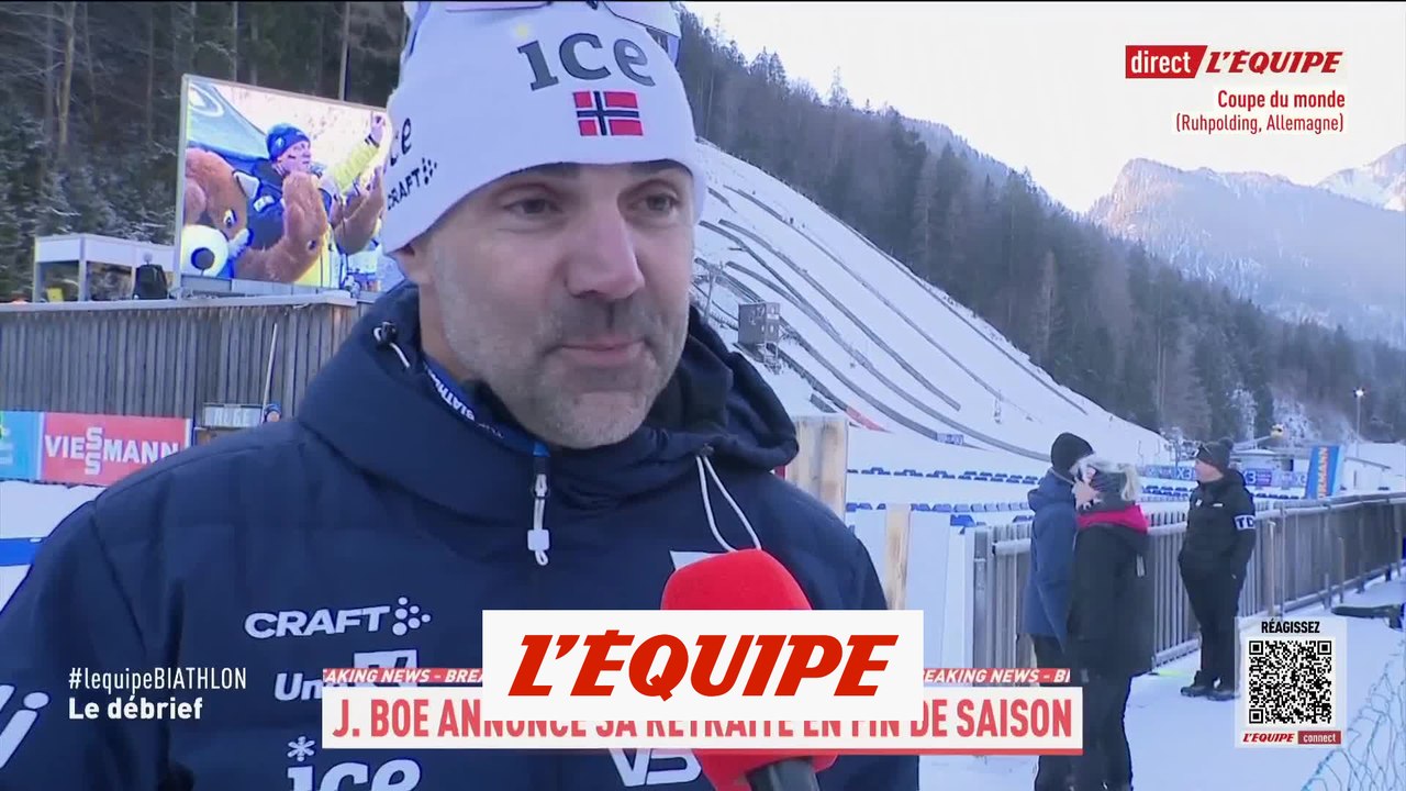 Mazet, le coach de Johannes Boe, ému après l'annonce de la retraite du Norvégien - Biathlon - CM
