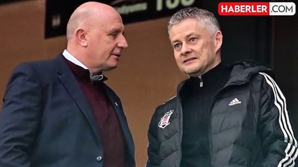 Beşiktaş'ın yeni teknik direktörü Solskjaer, Samsunspor maçını tribünden takip etti