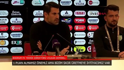 Volkan Demirel: Alt sıralardan kurtulmak için 4-5 transfer yapmamız lazım