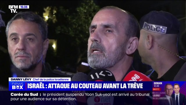 Attaque au couteau à Tel-Aviv: On considère qu'il va y avoir des tentatives d'attentats pour gâcher la joie du retour des otages , estime Danny Lévy (chef de la police israélienne)