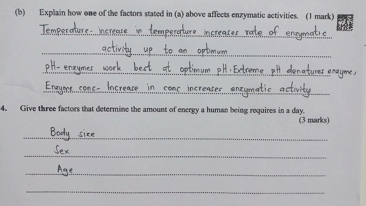 Biology questions and answers _ KCSE 2016 paper...