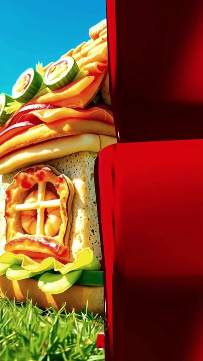 Dream House Of Sushi, Burger & Pizza | Foody Paradise #ai  #foody  #food  #sushi  #burger  #pizza