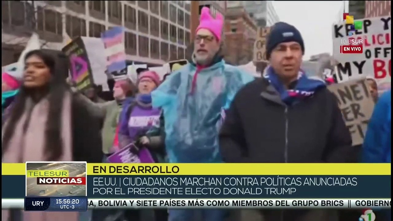 Estadounidenses rechazan las políticas del presidente electo Donald Trump