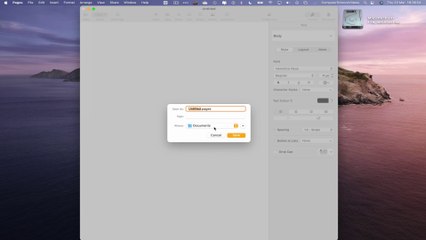 How to SAVE Your Document On the Pages Application Using a Mac - Basic Tutorial | New
