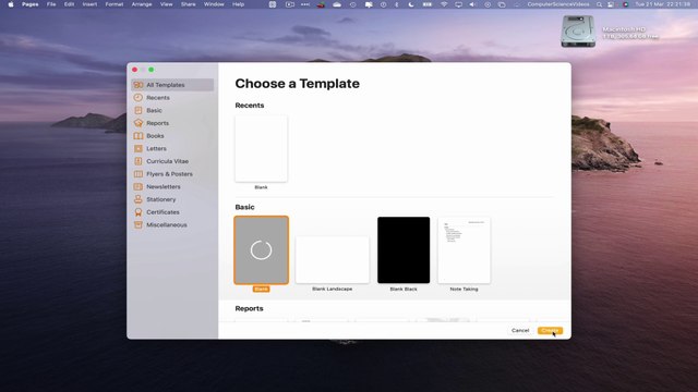 How to CREATE a Basic Template On the Pages Application Using a Mac - Basic Tutorial | New