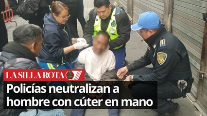 Hombre atenta contra su integridad física en la alcaldía Cuauhtémoc