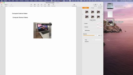 How to INSERT an IMAGE to a Document On the Pages Application Using a Mac - Basic Tutorial | New