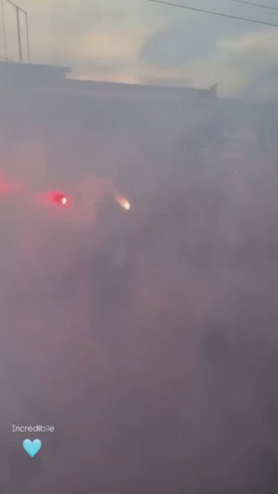 El brutal recibimiento al Napolés para el partidazo frente al Atalanta