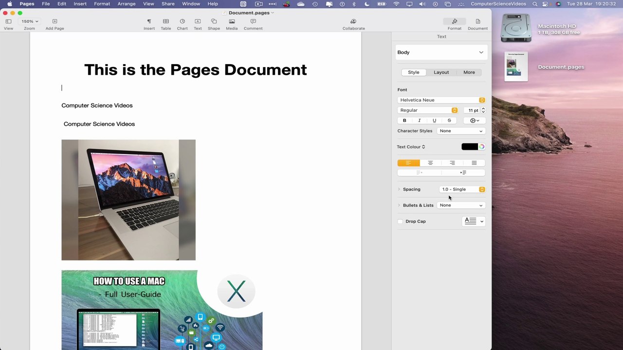 How to DELETE an IMAGE On the Pages Application Using a Mac - Basic Tutorial | New