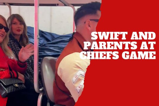 Taylor Swift arrives at Chiefs vs Texans with her parents thrilling fans