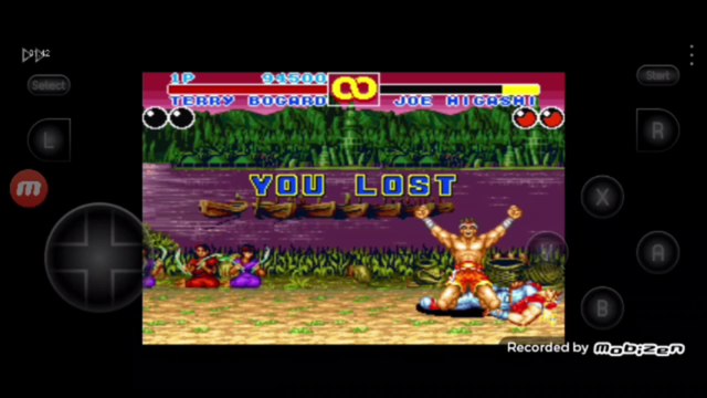 Fatal Fury 2 Terry Bogard vs Joe Higashi Terry Bogard é derrotado por Joe Higashi