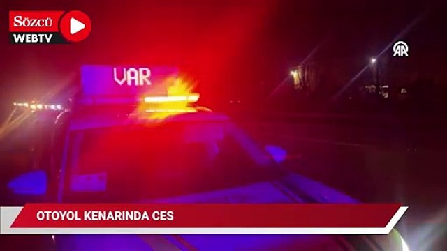 Otoyol kenarında parçalanmış ceset bulundu