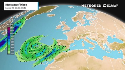 Un río de humedad afectará significativamente al suroeste peninsular