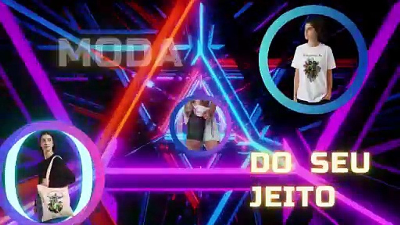 Vídeo promoção descontos túnel colorido neon preto