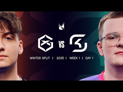 GX v SK | 2025 LEC Winter | Week 1 Day 1| GIANTX vs.SK Gaming