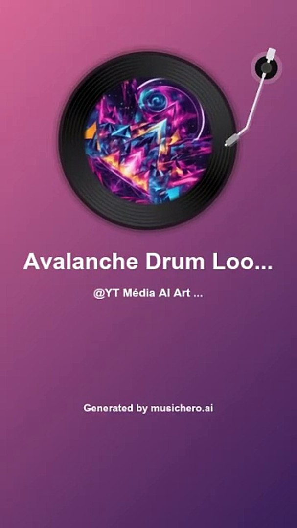 ⁣🎶🥁Avalanche Drum Loop  percussive, electronic, high-energy 🤖100% AI Music