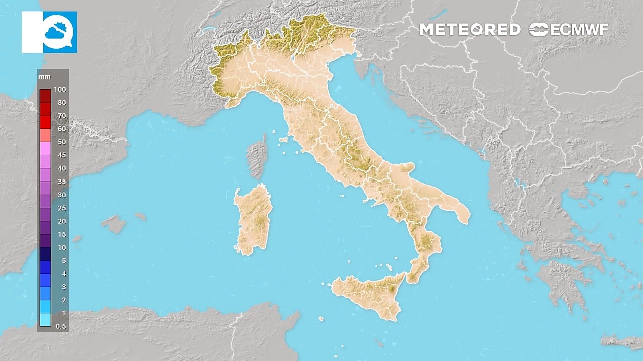 Piogge sull'Italia