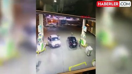 Şehir eşkıyaları akaryakıt istasyonunda dehşet saçtı: Darp ettikleri adamı kaçırdılar