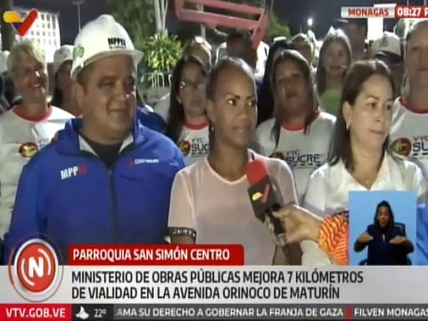Monagas | Ministerio de Obras Públicas recupera 7 km de avenida y realiza trabajos de mantenimiento