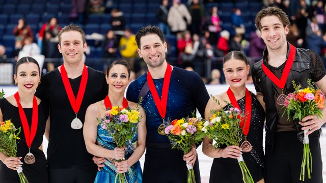 2025 Canadian National Skating Championships - Victory Ceremony - Senior Men & Senior Pair