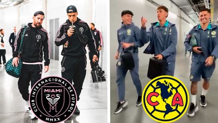 Inter Miami vs América: Los jugadores de las Águilas llegan al estadio para enfrentar el equipo de Messi