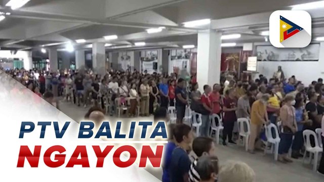 Daan-daang deboto, dumalo sa misa kaugnay ng pista ng Santo Niño de Pandacan sa Maynila