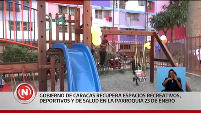 Gobierno de Caracas recupera espacios recreativos, de salud y deportivos en la pqa. 23 de Enero