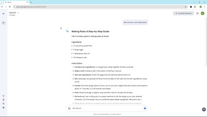 Google Gemini Course Section 60 Getting Assistance for Cooking