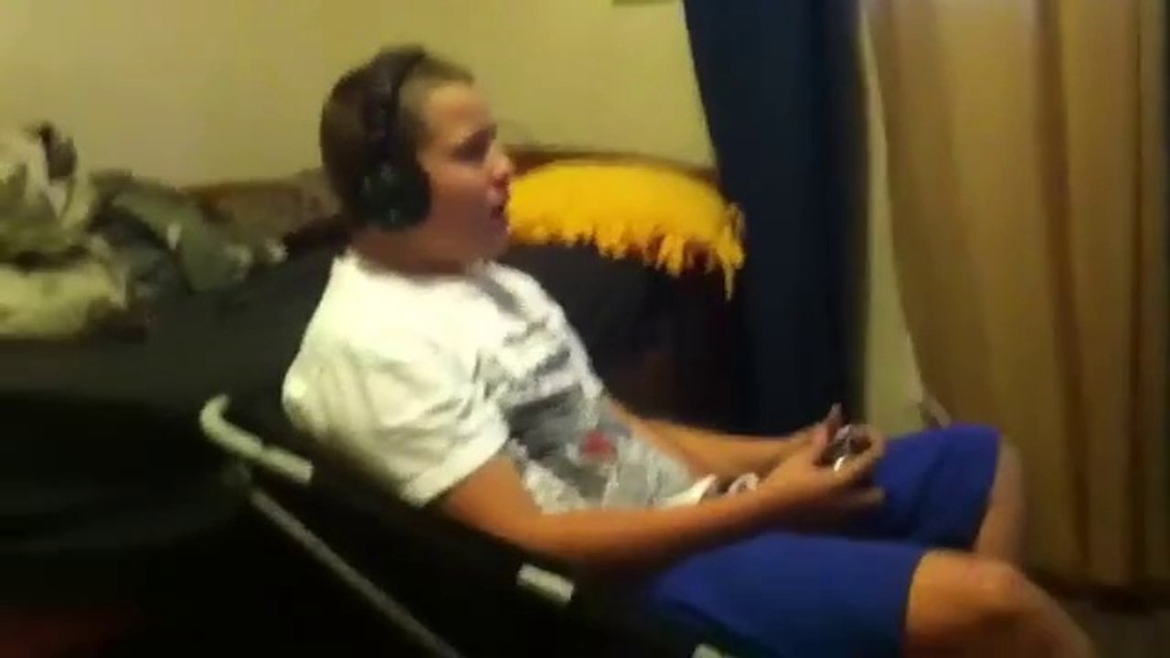 Psycho Dad Destroys Xbox 360