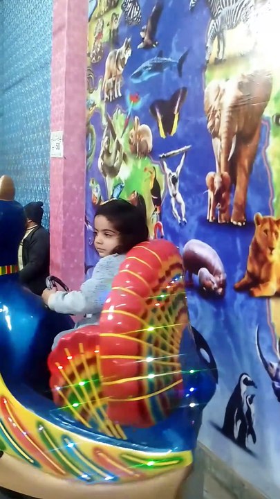 "A Girl's Magical Experience on the Peacock Swing | A Joyful Day at the Park"