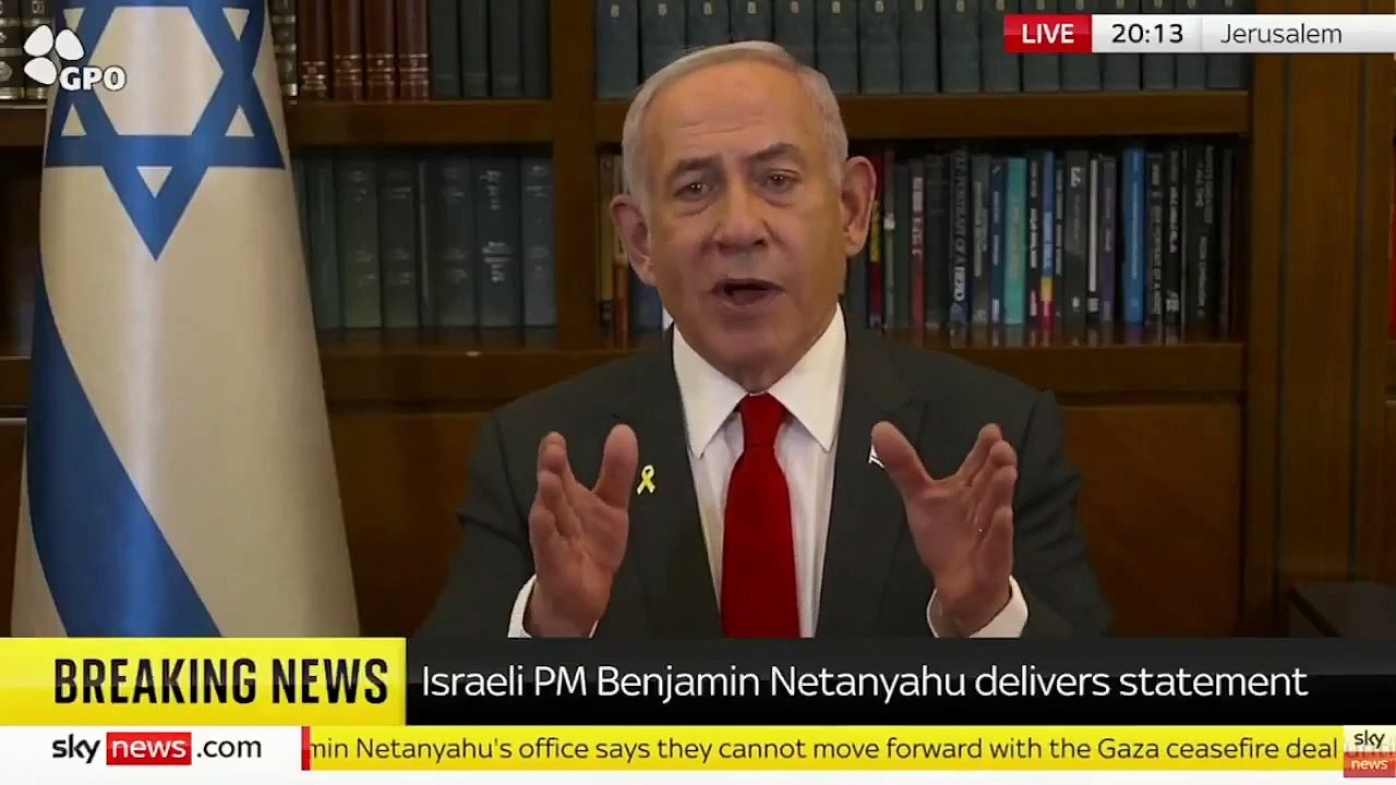 Le premier ministre israélien Benyamin Netanyahou exige de recevoir la liste des otages devant être libérés avant de valider le cesser le feu qui doit intervenir dans 30 minutes