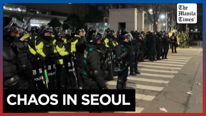 Windows, walls smashed outside Seoul court that extended arrest warrant for President Yoon