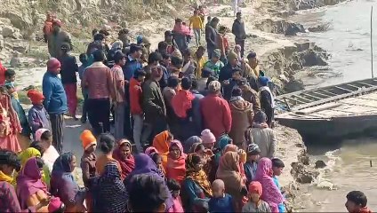 कटिहार में बड़ा नाव हादसा, तीन लोगों की दर्दनाक मौत, 10 लोग लापता